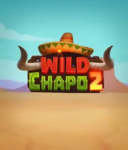 Experience the lively Mexican desert with the Wild Chapo 2 game by Relax Gaming, highlighting a whimsical bull wearing a sombrero amid a serene desert backdrop. This image conveys the charm and humor of the game, ideal for those who love culturally inspired slots, providing a entertaining play experience.