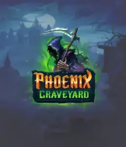 An immersive view of ELK Studios' Phoenix Graveyard slot, with its hauntingly beautiful graveyard and phoenix symbols. This image captures the slot's dynamic reel expansion mechanism, coupled with its gorgeous symbols and dark theme. The artwork conveys the game's theme of rebirth and immortality, attractive for those drawn to legends.